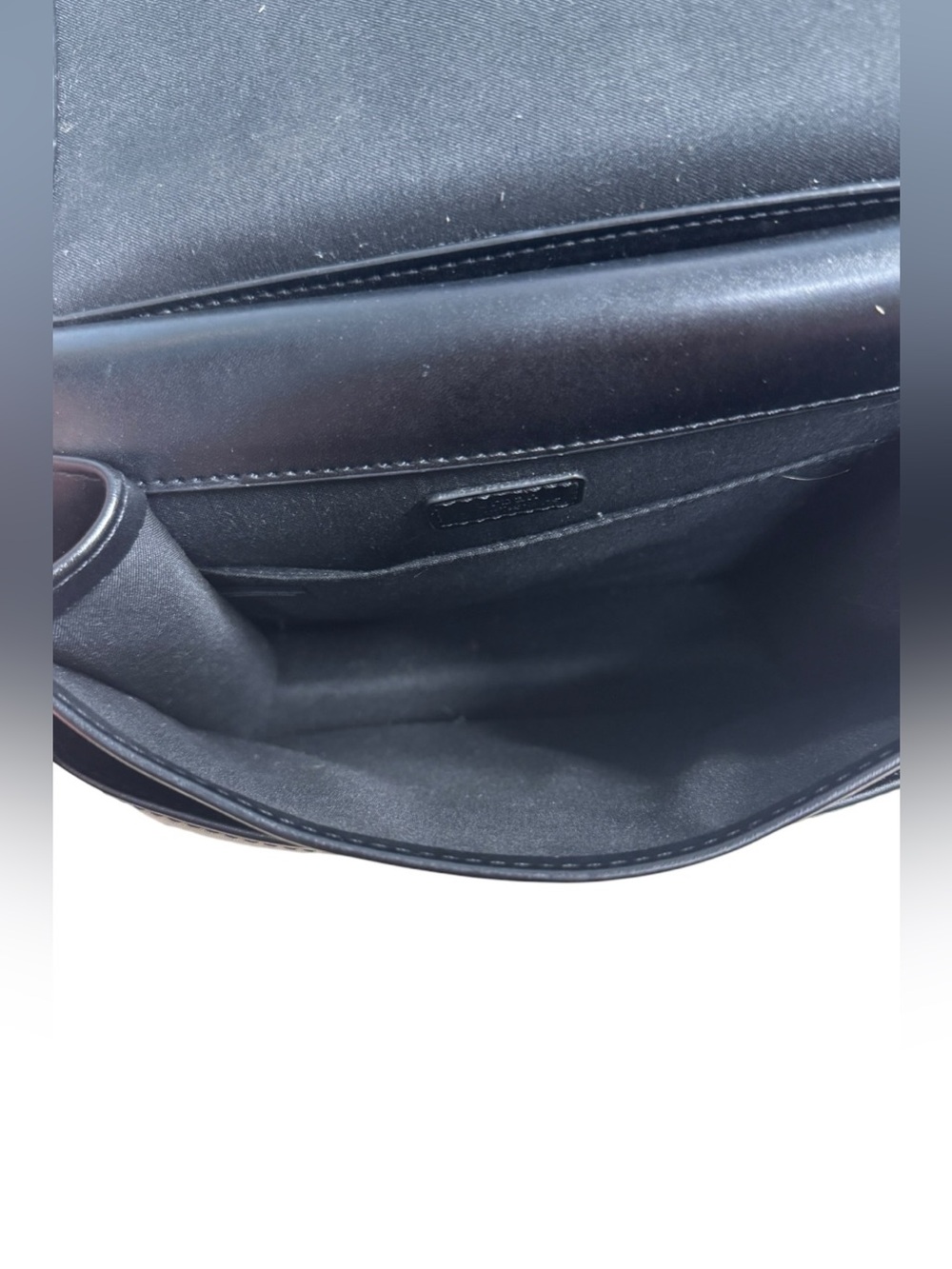 Urban Outfitters Black Faux Leather Front Flap Crossbody Shoulder Bag - Picture 7 of 10